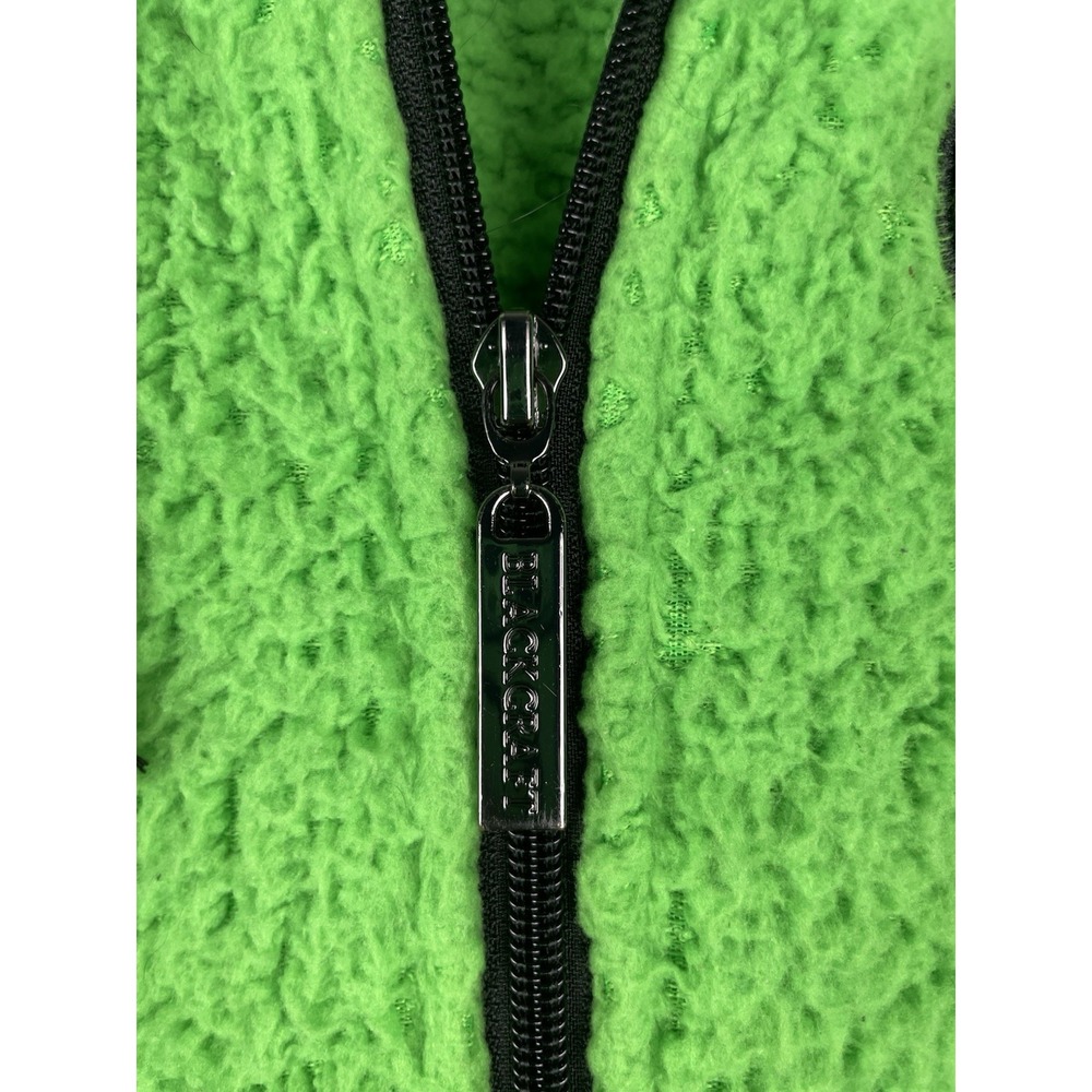 Black Craft Cult Green Sherpa Fleece Full Zip Hoodie Witch‎ Pentagram Size XS - Picture 9 of 9
